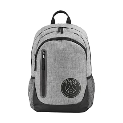 Image of FOCO Official Paris Saint Germain FC Grey Football Backpack Rucksack Bag