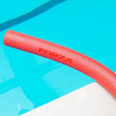 Image of FORZA Swimming Pool Noodles High Density EVA Foam Durable Buoyant Swim Aid for Adults &amp; Kids 5 Vibrant Colours (Red, Pack of 1)