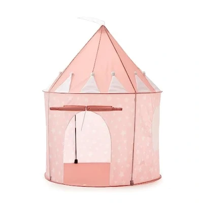 Image of RELSY Pop Up Tents For Kids,Play Tent Indoor And Outdoor Adventure Games,Kids with Pink Starry Pattern,Boys &amp; Girls Castle Princess Tent.