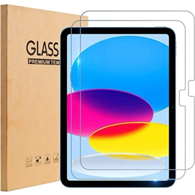 Image of TOPESCT 2 Pack Screen Protector for ipad 10th Generation(10.9 Inch, 2022 Model, Gen),9H Tempered Glass Film,Anti Scratch (2)