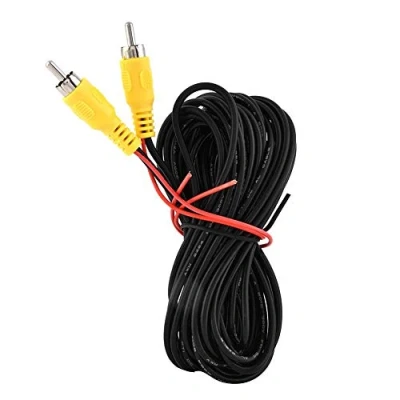 Image of KIMISS Backup Camera RCA Video Cable, 6M Male to Car Reverse Rear View Parking AV Cable Cord