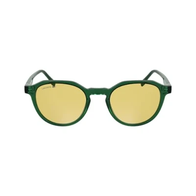 Image of Lacoste Man L6052S 301 Sunglasses Bio inject Green Squared Normal