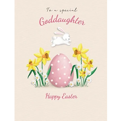 Image of Piccadilly Greetings Easter Card Goddaughter 8 x 6 inches Regal Publishing, C88363