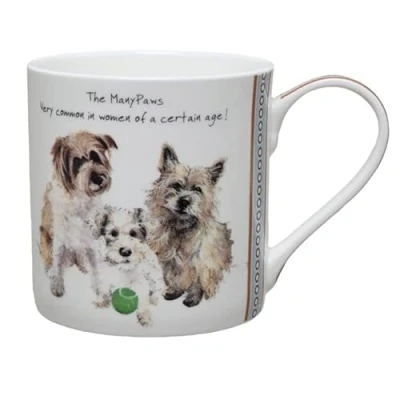 Image of Terrier Dogs The Manypaws Little Dog Laughed Mug in Gift Box Digs &amp; Manor Range LDM50
