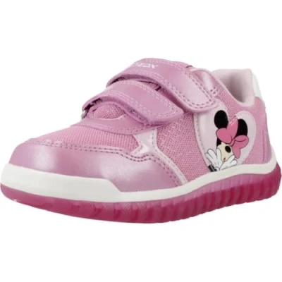 Image of Geox Disney Minnie Lightyloo GIRL Trainers for kids, Size: 4.5K, Pink Imitation leather/ textile