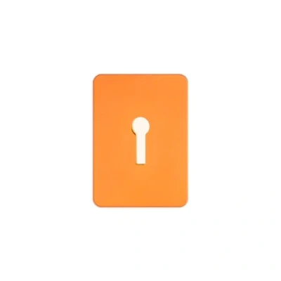 Image of TSS Gold UK Key Hole Stick On Repair Escutcheon, 65mm x 47mm. Self Adhesive Covers, Keyhole Cover, Door Plate