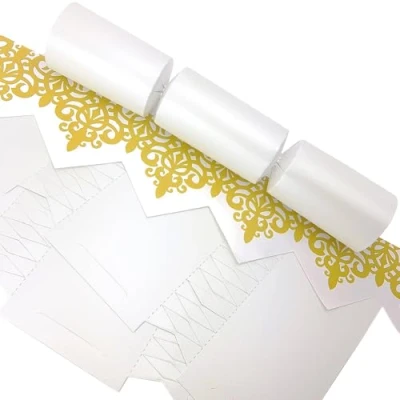 Image of Bespoke by Crafty Capers White Pearl 100 Make Your Own Standard Crackers &amp; Snappy Strips Recyclable