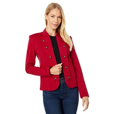 Image of Tommy Hilfiger Women&#039;s Band Jacket, Chili Pepper, S