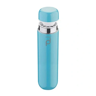 Image of Grunwerg HCF 300B Vacuum Insulated Drinkpod Capsule Flask, Stainless Steel, Blue, 300ml