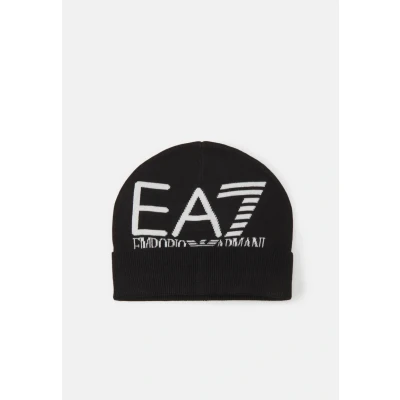 Image of EA7 Emporio Armani Beanie HAT Unisex Beanie, Size: Small, Black/white