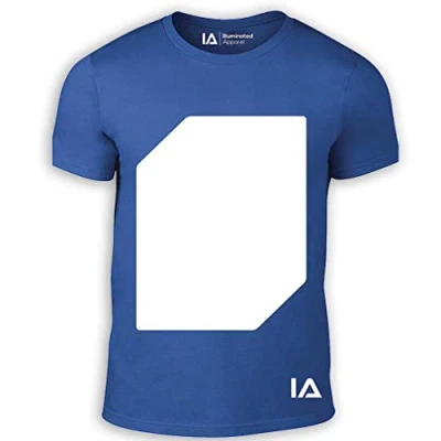 Image of Illuminated Apparel Interactive Glow in The Dark T Shirt Fun for Birthday Parties &amp; Festivals Light up Night (3 4 Years, Blue/Green Glow)