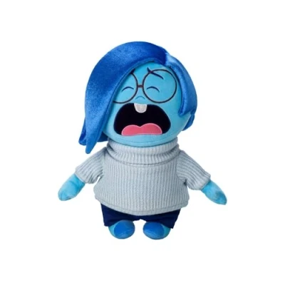Image of Disney Store Official Sadness Soft Toy, Pixar&#039;s Inside Out 2, 28cm/11, Small Cuddly Plush Character, Suitable for Ages 0+