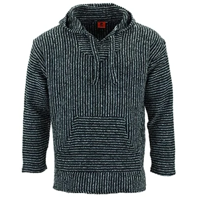 Image of LOUDelephant Recycled Mexican Baja Jerga Hoody Humbug (4X Large)