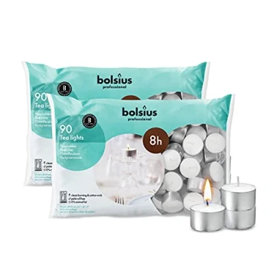 Image of Bolsius Professional 8 Hour Tea Lights (Bag of 90) [2]