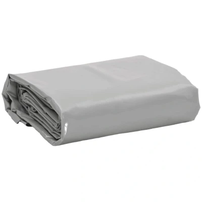 Image of vidaXL Tarpaulin Grey 6x8 m 650 g/m²