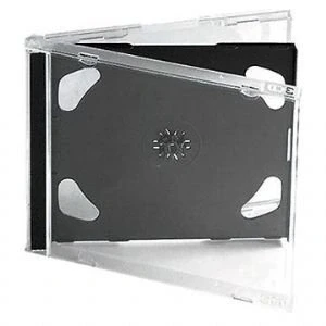 Image of Media Replication CD/DVD Double Jewel Cases 10.4mm for 2 Disc with Black Tray (Pack of 50)