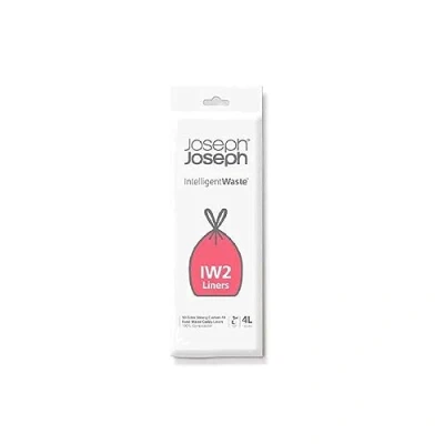 Image of Joseph IW2 Biodegradable, Compostable Bags, Pack of 50 Food Waste Bin Liners, White, Small, 4 Litres
