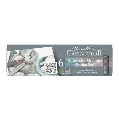 Image of Cretacolor AquaGraph Aquarelle Set, Graphite, red, Blue, Green