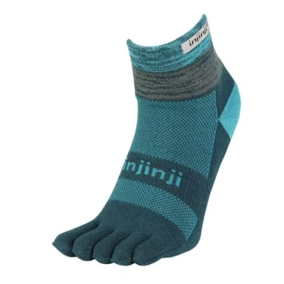 Image of injinji Men&#039;s Trail Midweight Mini Crew Toesocks, Midnight, Large X
