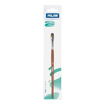 Image of MILAN Flat School Brush, Wood, nº 10