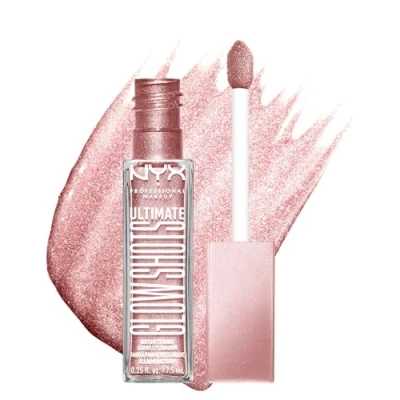 Image of NYX Professional Makeup Liquid Eyeshadow, Long lasting 12h Wear, No Flake &amp; Fallout, With Vitamin C, Ultimate Glow Shots, Grapefruit