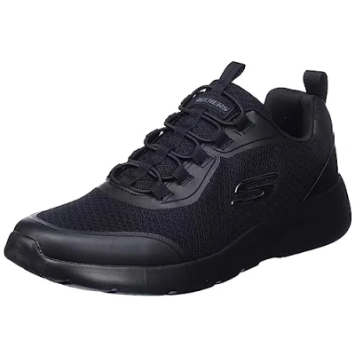 Image of Skechers Men&#039;s 894133 BBK Sneaker, Black Mesh/Synthetic/Black Trim, 5.5 UK