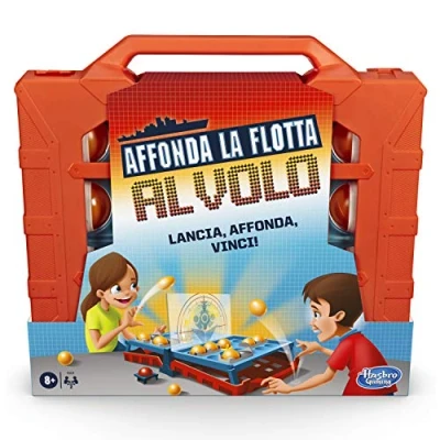 Image of Hasbro Gaming Sink the Fleet on Fly (Box game Italian Version) Variant of classic box