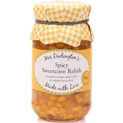 Image of Mrs Darlington&#039;s Spicy Sweetcorn Relish 300g 6 Pack