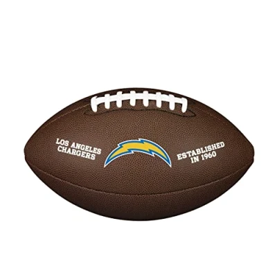 Image of Wilson American Football NFL TEAM LOGO, Official Size, Blended Leather, Brown