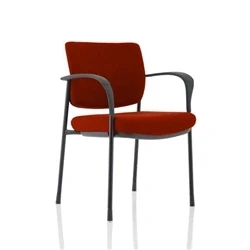 Image of Brunswick Deluxe Black Frame Bespoke Colour Back Seat Chilli With Arms