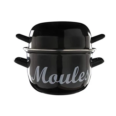 Image of COSY &amp; TRENDY FOR PROFESSIONALS Moules Mosselpot 1.2 kg Black 2.8 L Diameter 18 cm