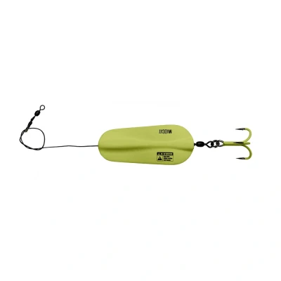 Image of Madcat A Static Inline spoon Size 3/0 125g Sinking Fluo Yellow UV Fishing