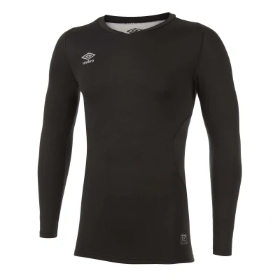 Image of Umbro Mens Elite V Neck Base Layer Top (Black) Size 2XL