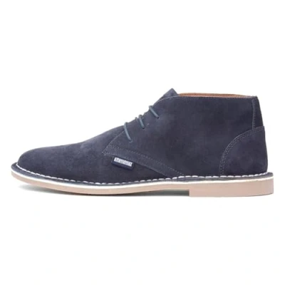 Image of Lambretta Mens Chiswick Desert Boots Blue 12 UK