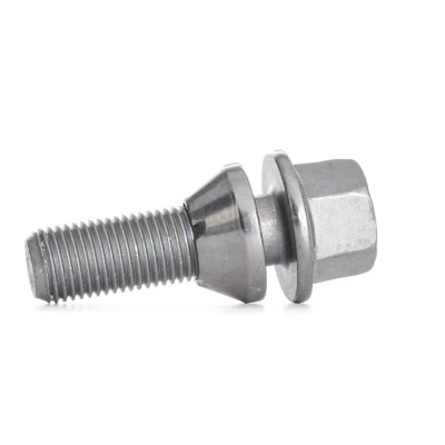 Image of 31423735 Wheel Bolt FEBI BILSTEIN 46654 M14 x 1,5 Conical Seat F 27mm 10.9 for light alloy rims, Steel rims 19 Zink flake coated Male Hex