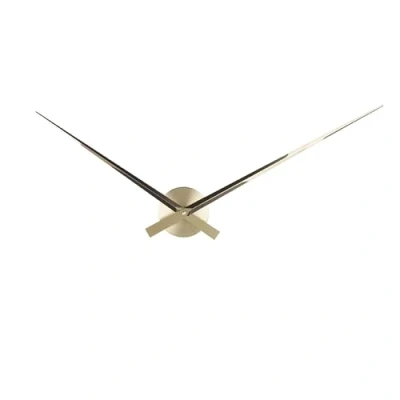 Image of KARLSSON Wall clock Little Big Time alu gold plated, Aluminium, 90cm