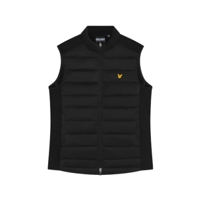 Image of Lyle &amp; Scott Mens Wadded Golf Vest, Jet Black, XXL