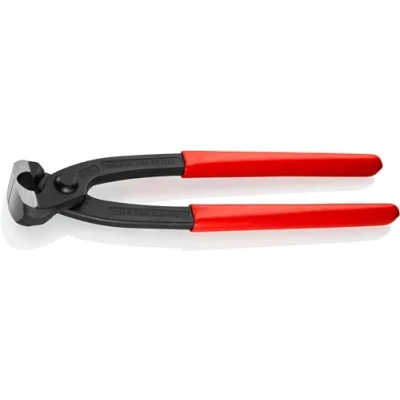 Image of Knipex Ear Clamp Pliers black atramentized, plastic coated 220 mm (self service card/blister) 10 98 I220 SB