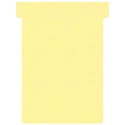 Image of Nobo T Cards Tab Top 15mm W92x Bottom W80x Full H120mm Size 3 Yellow Ref 32938915 [Pack of 100]