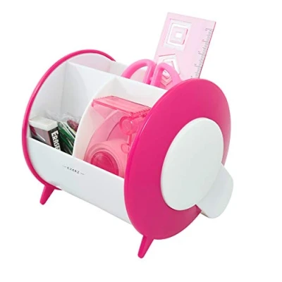 Image of EXERZ Desk Organiser/Pen Holder/Desk Tidy incl. Stationery Accessories (EX8986 Pink)