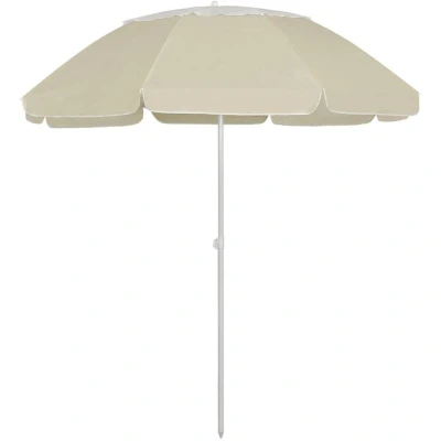 Image of vidaXL Beach Parasol Sand Yellow 300 cm