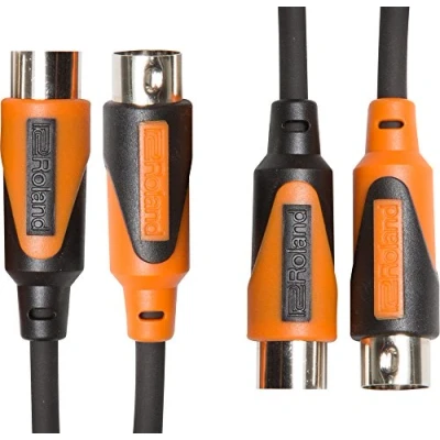 Image of Roland Black Series Dual Midi Cable, 5 Ft./1.5 M Rmidi B5