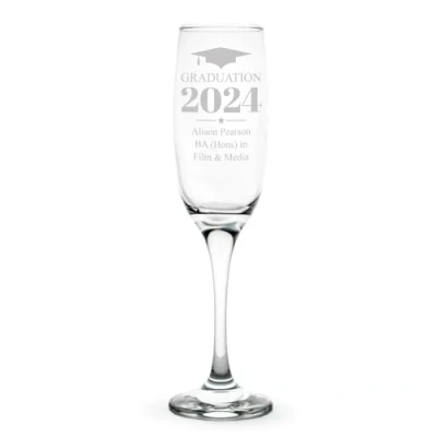 Image of The Gift Experience Personalised Graduation Prosecco Glass