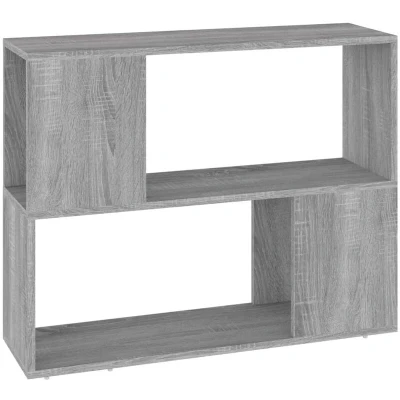 Image of vidaXL Book Cabinet/Room Divider Grey Sonoma 80x24x63 cm