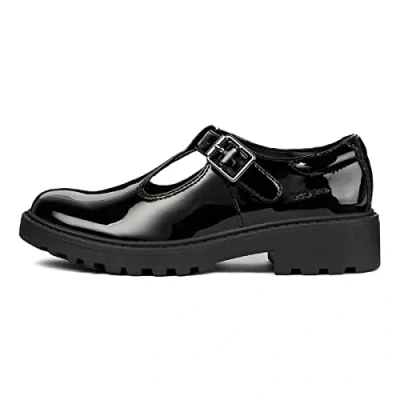 Image of Geox Girl&#039;s J Casey Girl Ballerina, Black, 4 UK Child