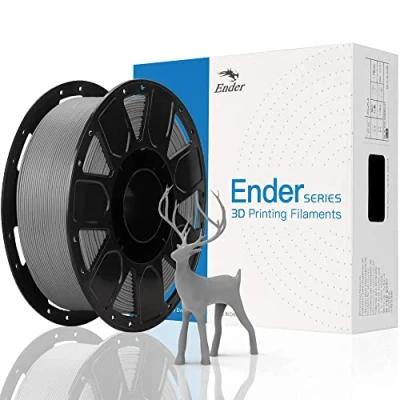 Image of Official Creality 3D Printer Filament, Ender PLA Filament 1.75mm No Tangling, Strong Bonding and Overhang Performance Dimensional Accuracy +/ 0.02mm, 2.2lbs/Spool Grey