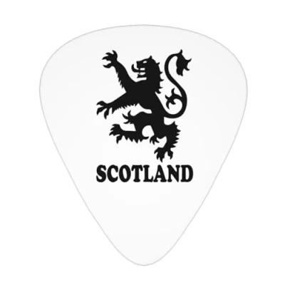 Image of Yifhdes Lion Rampant Scotland Scottish Guitar Picks 12 Pack For Acoustic Accessories 3 Thickness Plectrums Thin/Medium/Heavy Players