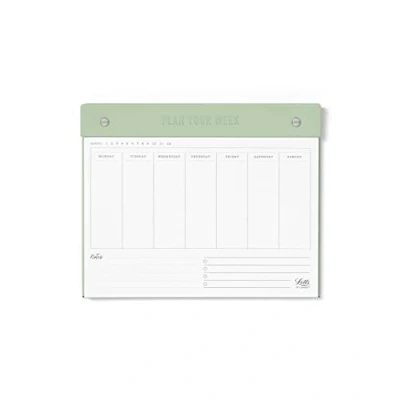 Image of Letts Conscious Undated Weekly Notepad sage