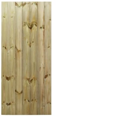 Image of Made2Measure Bespoke Custom Widths: upto 75CM By 6ft (180cm High) Tongue &amp; Groove Semi Braced Flat Top Pathway Garden Pedestrian Gate Hinge Pack Option Removed