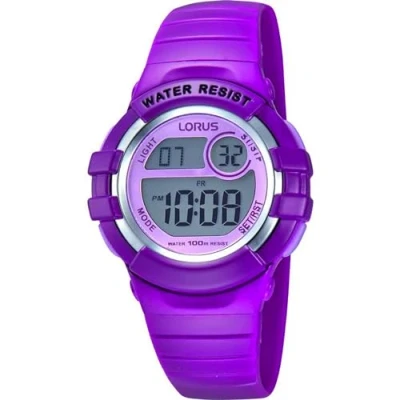 Image of Lorus Girls Chronograph Digital Watch with PU Strap R2385HX9